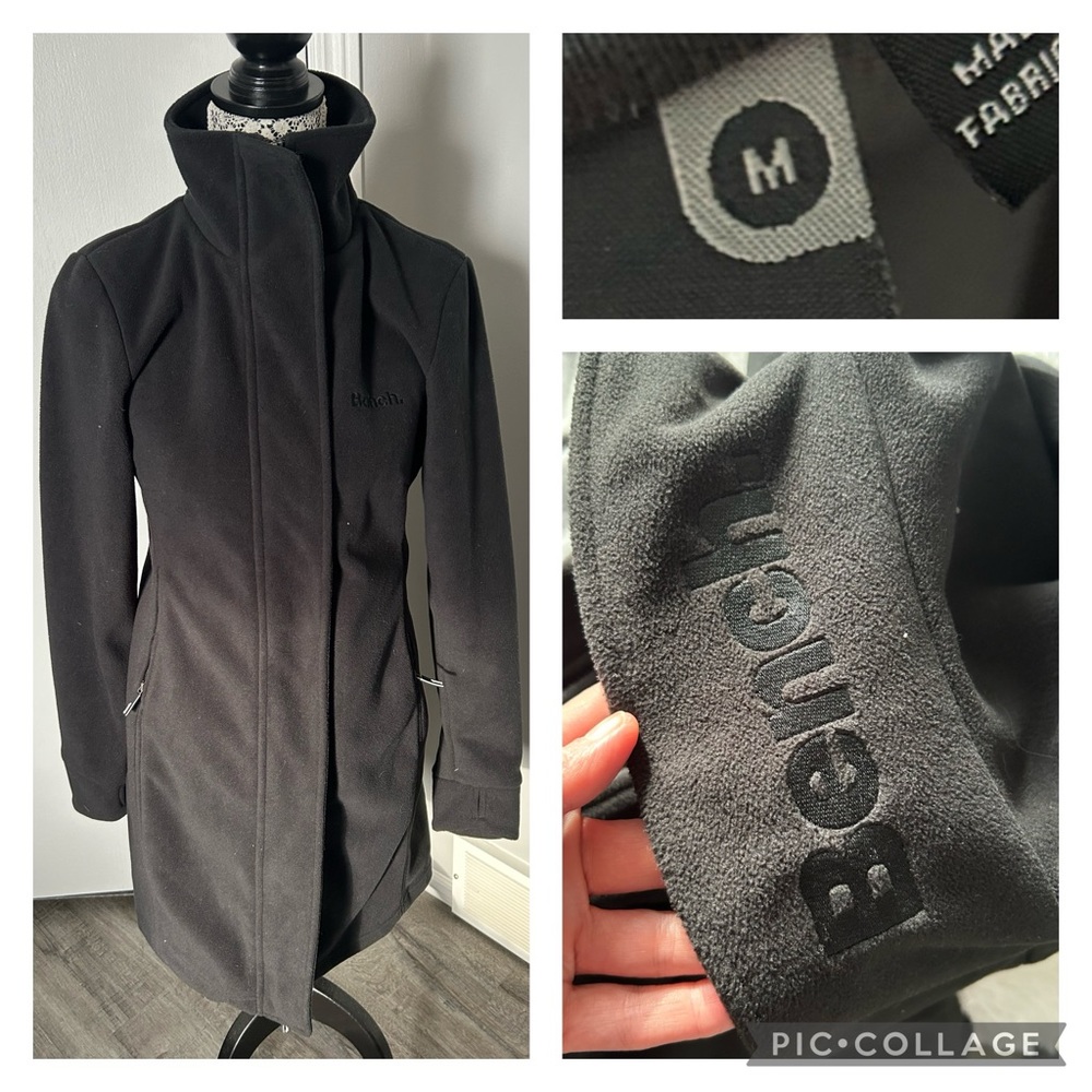 Ladies medium black fleece bench jacket